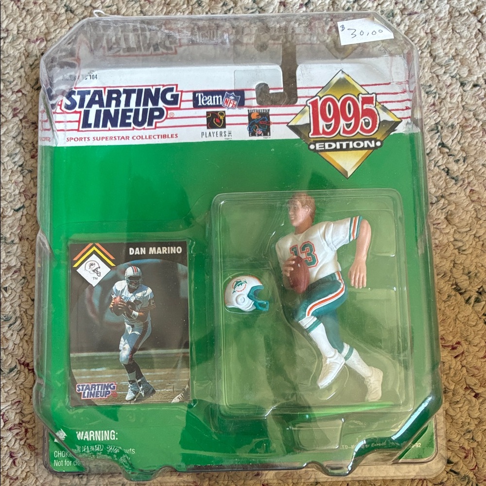 Starting Lineup 1995 Edition Dan Marino Figure - Green and White